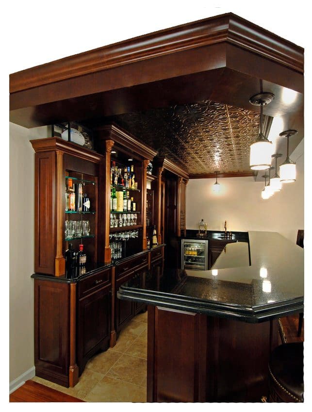 home bar faux tin ceiling tiles decorative paneling tin