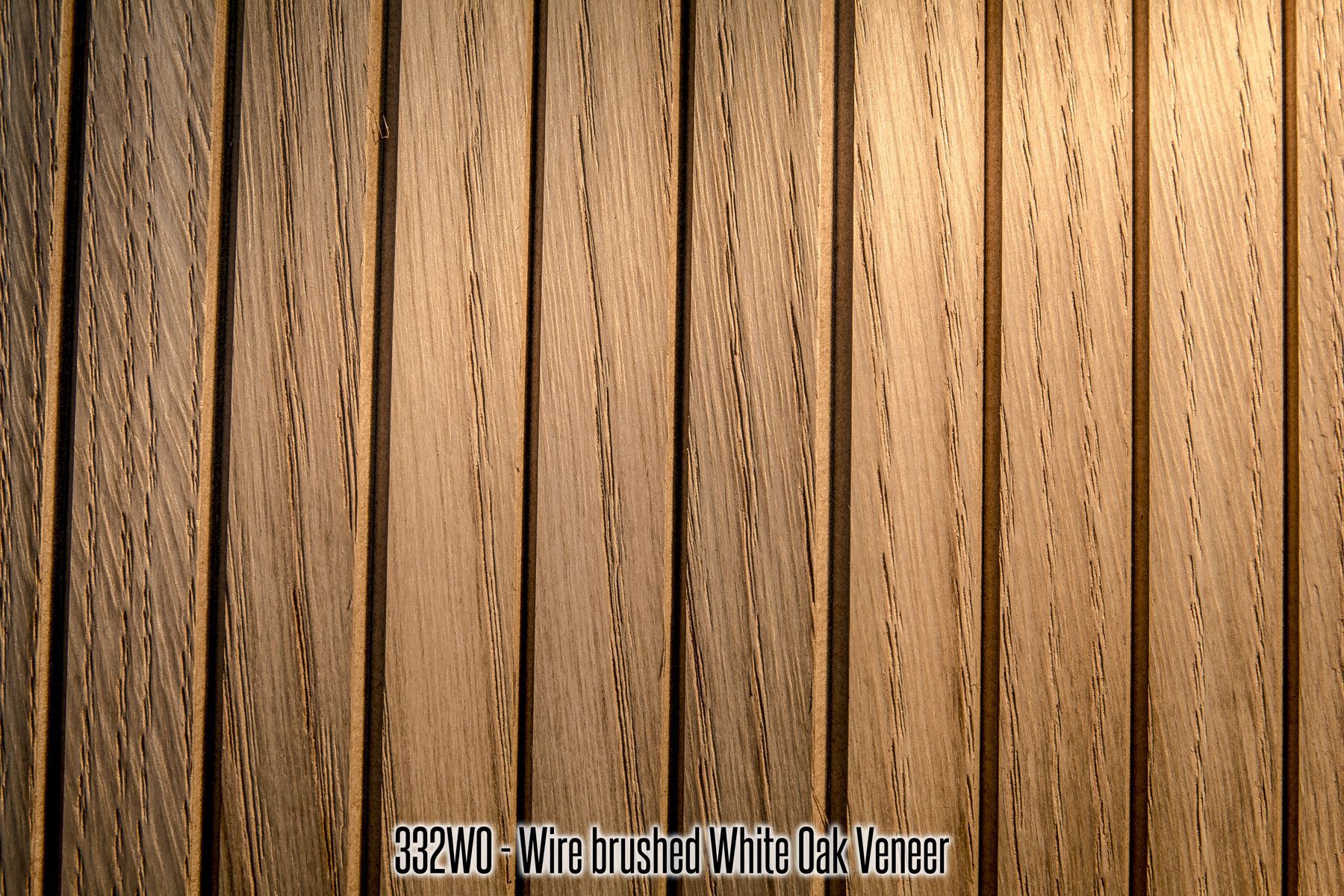 332 White Oak Wire Brushed Wood Tambour Veneer flexible wall panel 4x8 feet